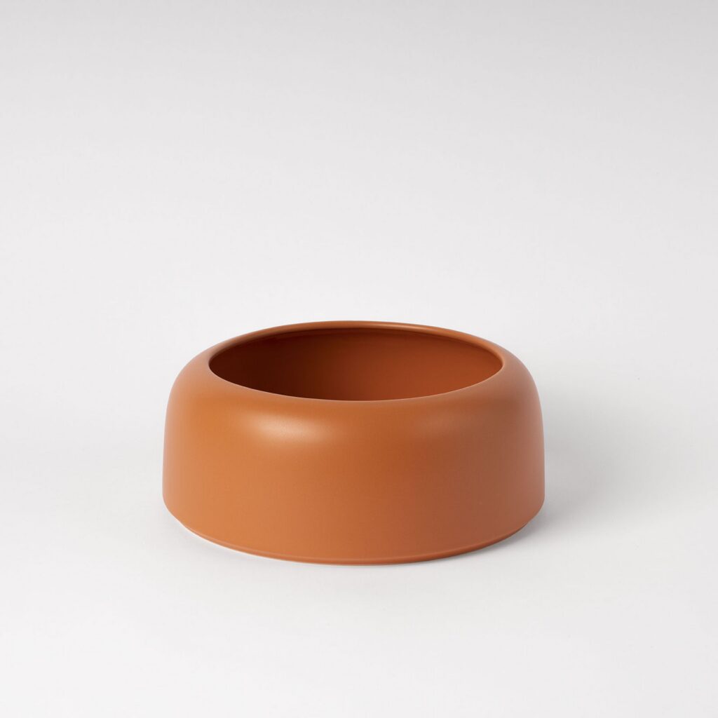 Cinnamon Rounded Rim Decorative Bowl