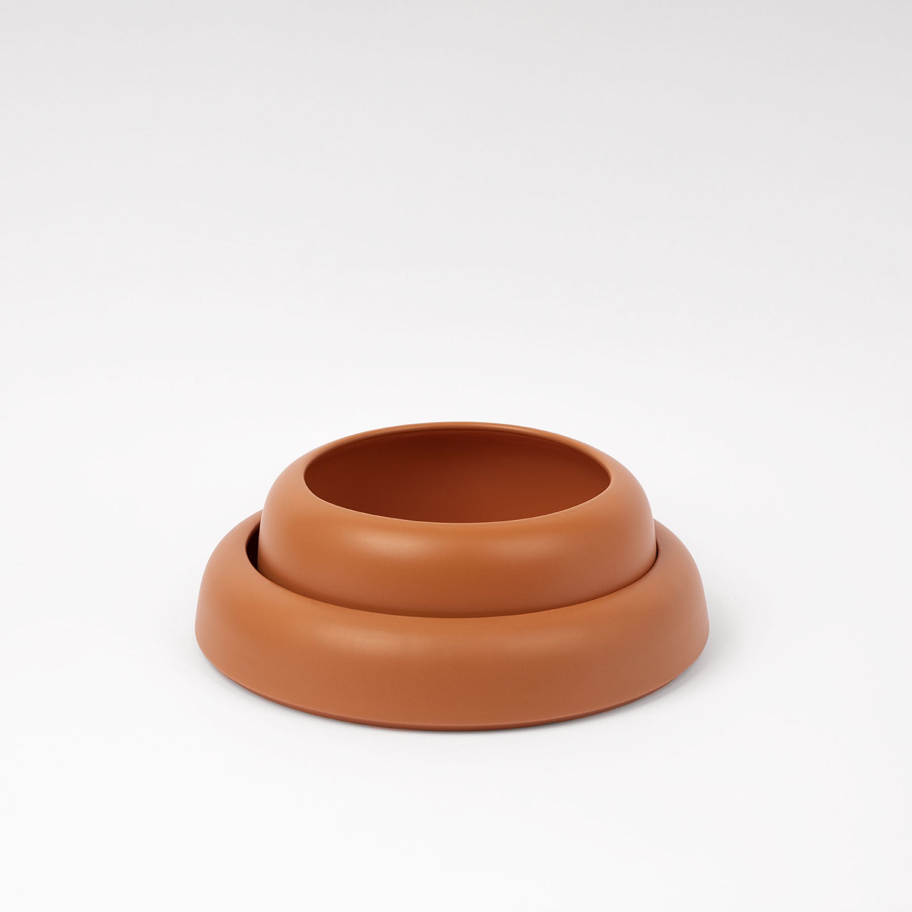 Cinnamon Rounded Rim Decorative Bowl - Image 4