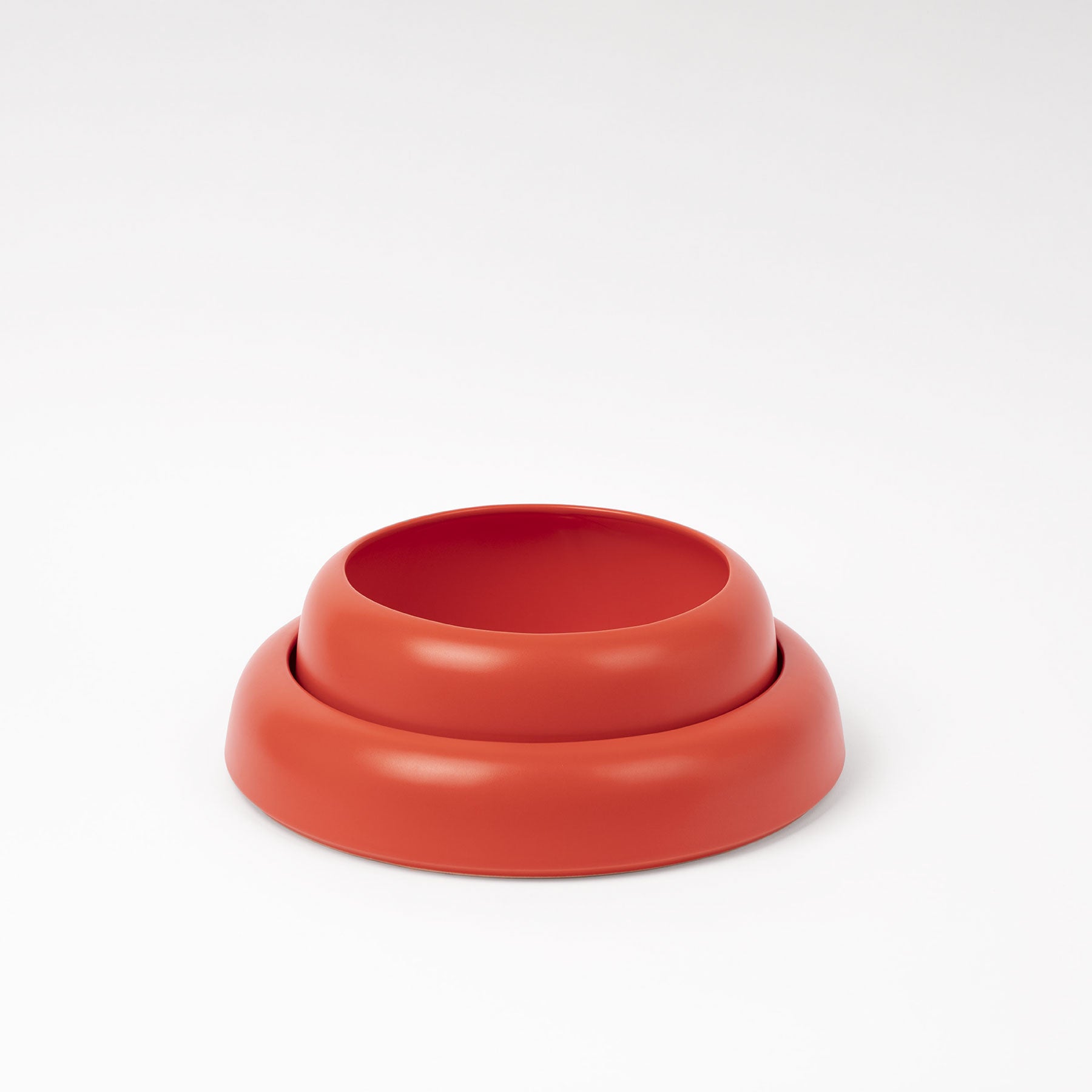 Strong Coral Rounded Rim Decorative Bowl - Image 4