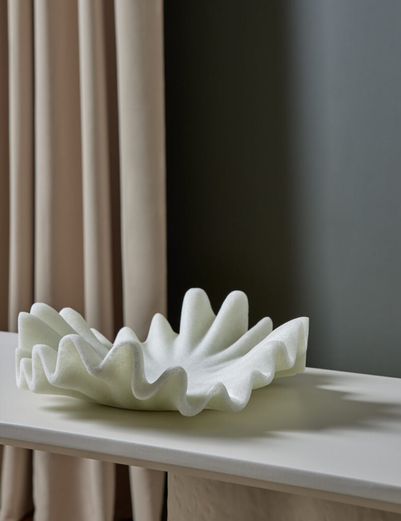 Textured Decorative White Centerpiece - DefaultTitle