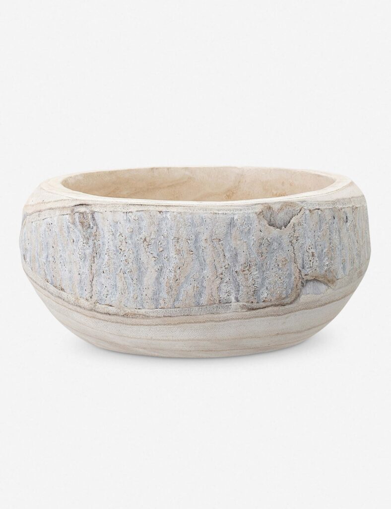 Organic Carved Decorative Bowl - DefaultTitle